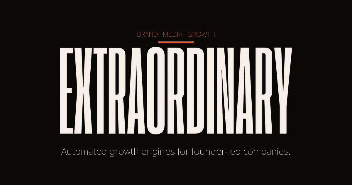 Extraordinary logo